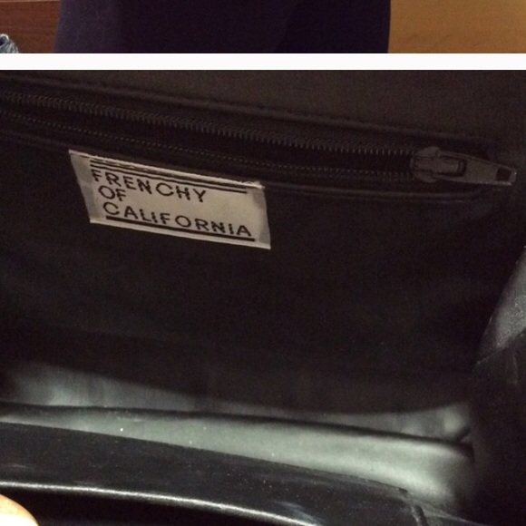 Vintage red suede purse- frenchy of California - Picture 4 of 4